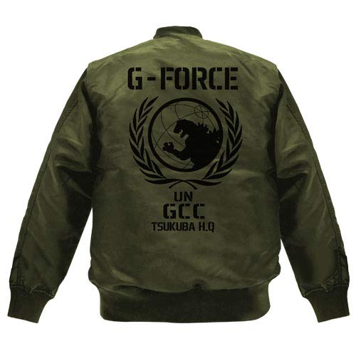 Amazon.co.jp: ゴジラ シリーズ Gフォース MA-1 ジャケット モス S