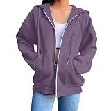 Cálida y suave: esta sudadera con capucha y cremallera para mujer está hecha de mezcla de poliéster que es gruesa pero transpirable, para mantenerte caliente y bien ventilada. Suave y agradable al tacto, proporciona comodidad duradera durante todo el día, ideal para otoño e invierno, ya sea que salgas o te mantengas cómodo en interiores. Una sudadera con capucha imprescindible para mujer.