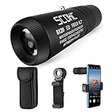 SCOKC Monocular 8x20 ED Telescope Eyepiece Flat Field Bak4 Prisms Waterproof Compact Telescope for...