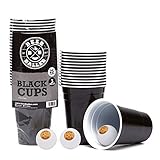 ✔️ WIEDERVERWENDBAR: Kein Vergleich zu herkömmlichen Plastik-Einweg-Bechern! Dank robuster und langlebiger Materialien sind unsere Becher extrem stabil und bruchsicher. Die Mehrweg Becher sind mit 473 ml besonders groß und damit das perfekte Partyzubehör