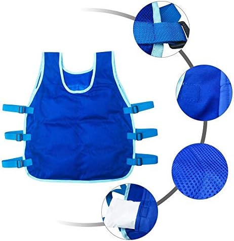 Wendysy Cooling Vest Ice Vest Outdoor Riding Fishing Cooling Vest for Men and Women Ice Cooling Vest for Sport Motorcycle Cooking