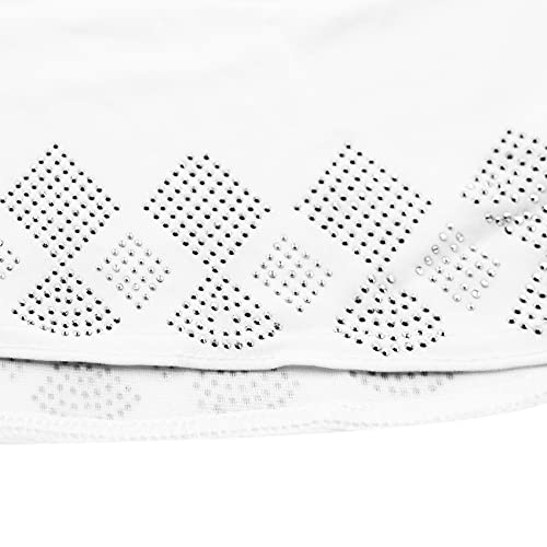 Women Glitter Rhinestone Muslim Turban Hijab Cap Modesty Long Head Wrap Scarf Shawl White #TOP3