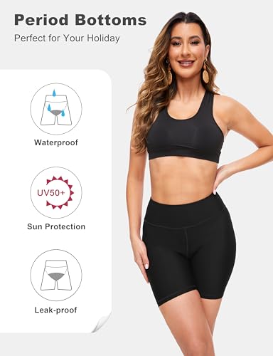 Period Swimwear Menstrual Bikini Bottoms Leakproof Swim Shorts Waterproof Swimsuit for Teens Girls Women4