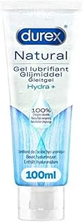 Durex - Gel Lubrifiant 100% d'origine Naturel - Hydratant à l'Acide Hyaluronique - 100ml