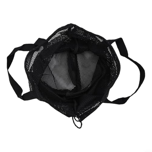 Sac en maille avec cordon de serrage pour poêle à frire et plaque de barbecue, 38 x 40 cm, sac de rangement de camping, sac de transport léger en polyester pour l'extérieur, les voyages, la plage