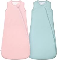 Vista 20 de HAPIU Saco de dormir unisex de rayón hecho de bambú TOG 1.0, cremallera de 2 vías YKK, manta portátil para bebé