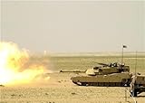 ConversationPrints IRAQ WAR TANK GLOSSY POSTER PICTURE PHOTO blast flames shoot fight army usa