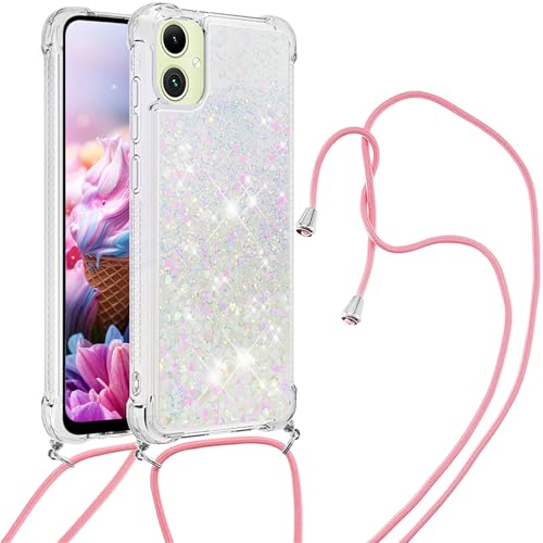 Étui bandoulière Samsung Galaxy A06 LSS coque antichoc transparente silicone souple cordon