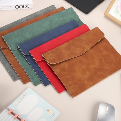 Étui portable en cuir PU de qualité | Pochette de documents PATIKIL A4 - 7
