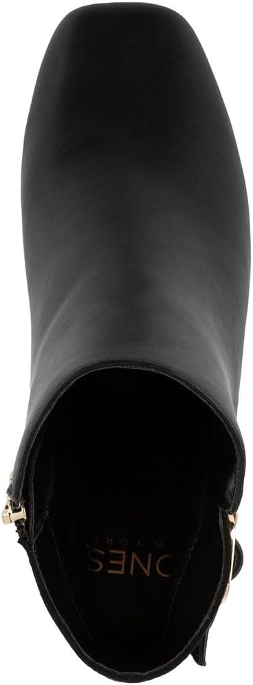 Jones New York Women’s Dress Booties with Block Heel and Gold Heel Accent, Side Zip Ankle Boots for Office & Evening Wear - Durling - Image 3
