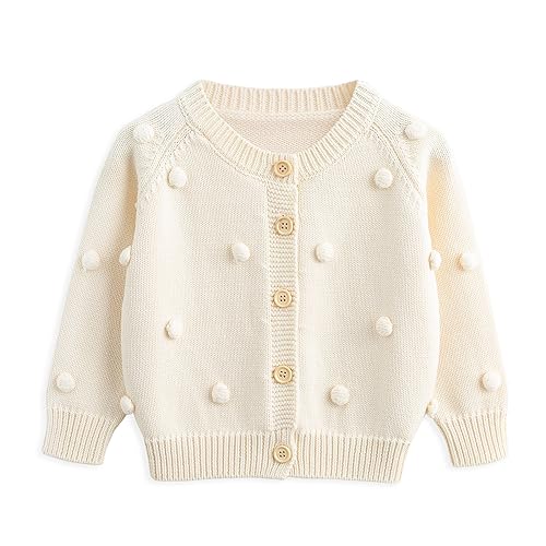 Simplee kids Baby Sweater Cardigan Jacquard Cable-Knit Spring Coat Long Sleeve Cardigan for Baby Girl2