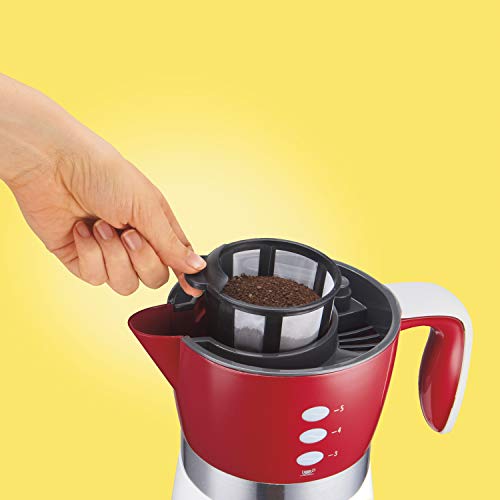 Cafeteira Elétrica Hamilton Beach,14 Xícaras, Branca/Vermelha, 220v