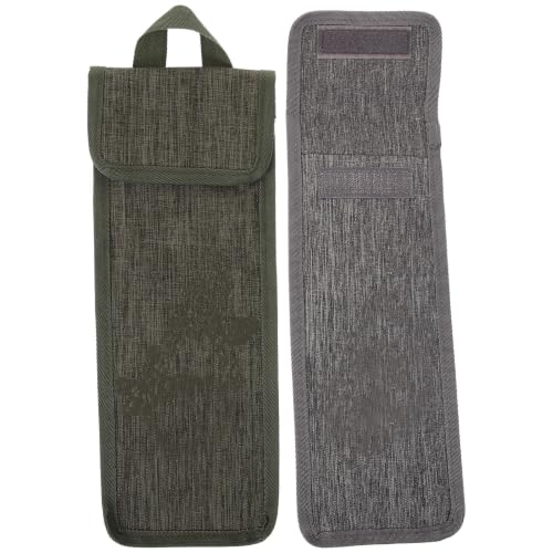 2pcs Camping Tent Stake Bag with Oxford Cloth, 30cm Green Storage