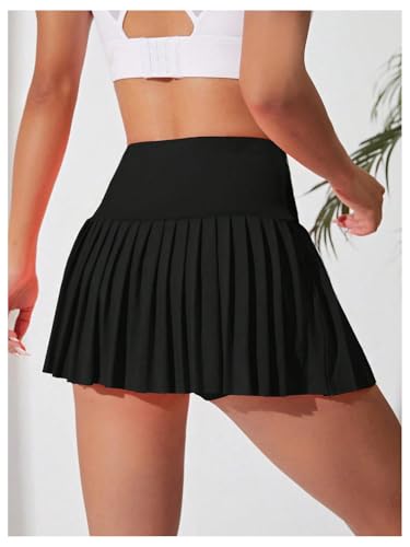 WDIRARA Women's High Waist Ruffle Hem Skort Stretch Casual Skirt Shorts3