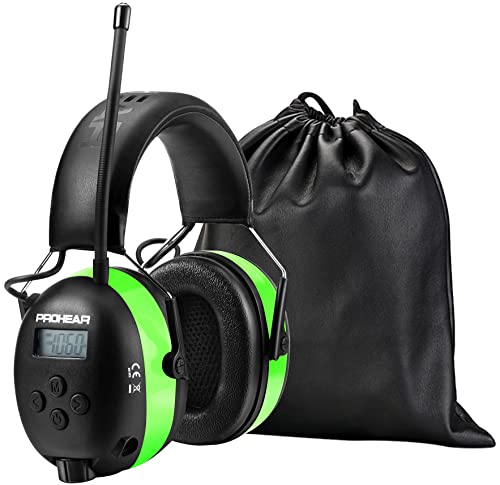 PROHEAR Ear Defenders with AM FM Radio and Bluetooth