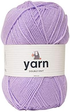 Korbond Double Yarn -Baby Pink Extra Soft 5 x 100g Ball of Acrylic Wool Knitting or Crochet Hypoallergenic (500g/1450mTotal) 180082_5