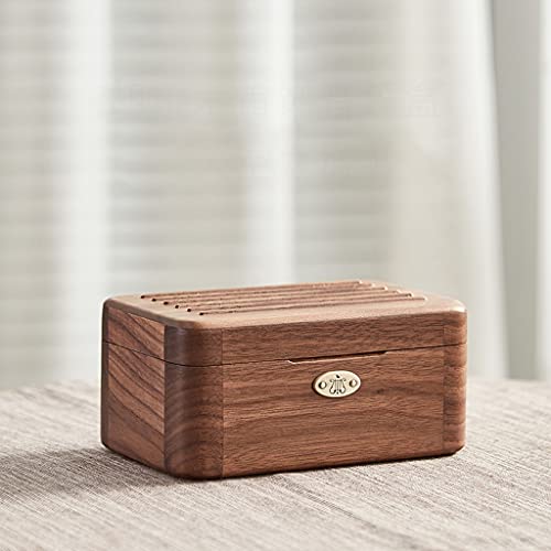 Boîte de rangement en bois massif à rabat, le coffret cadeau artisanal idéal