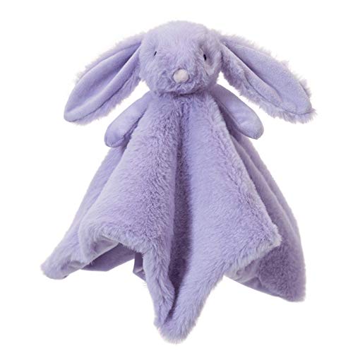 Image of Apricot Lamb Stuffed Animals Purple Bunny Rabbit Security Blanket Infant Nursery Character Blanket Luxury Snuggler Plush Baby Lovey(Purple Bunny)