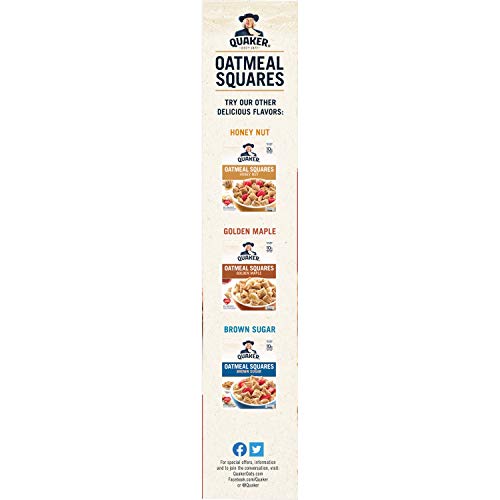 Quaker Oatmeal Squares Cereal, Cinnamon, 14.5 Ounce (Pack Of 4) #TOP3
