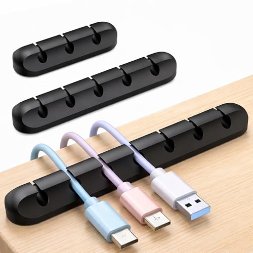 RIANORA® Kabelorganizer Set Schwarz –