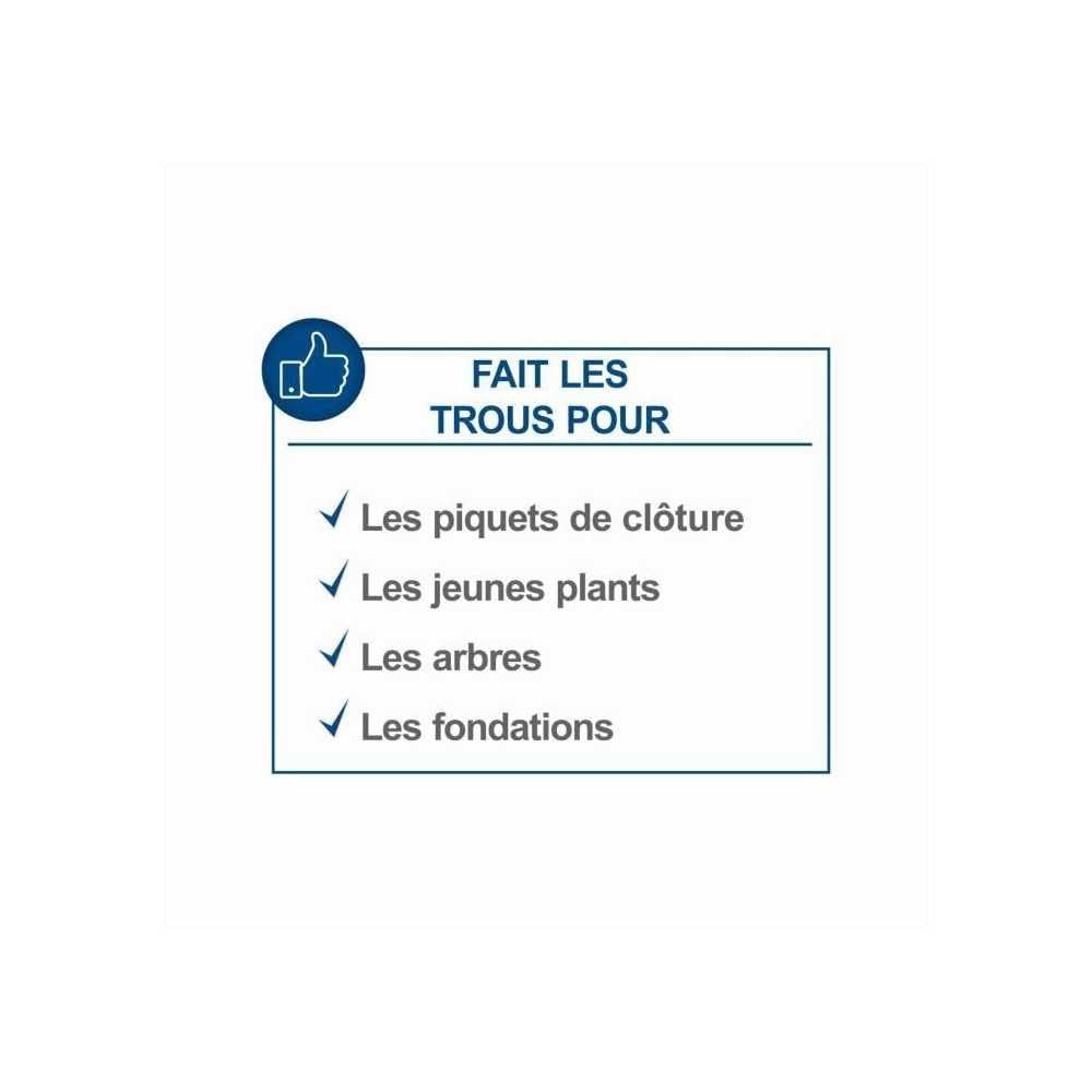 Scheppach Tarière Thermique EB2000 | Tarière de jardin | 1450W | Longueur de la tarière 800mm | Maniable avec 2 poignées | Trous de forage max. 200mm | Forets 100, 150, 200mm inclus