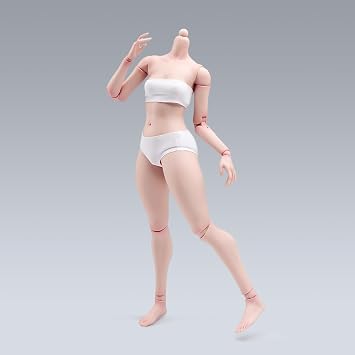 1/6 Scale Super Flexible Female Body Worldbox Fat Version 12inch Pale Skin Seamless Miniature Action Figure Soldier Body Doll Collection Without Head Sculpt