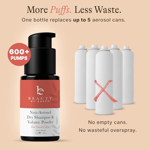 Beauty by Earth Non Aerosol Dry Shampoo Powder - Volumizing Non Toxic with Biotion, Oil-Absorbing Natural Ingredients, Made in USA - Thumbnail 7