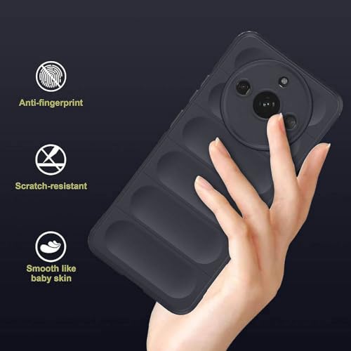 Image of amazon basics Mobile Cover for Realme Narzo 60 5G | Full Camera Protection | Liquid Silicon Case | Flexible Bumper Case for Realme Narzo 60 5G (Grey)