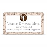 Femallay Organic Vaginal Melts – Coconut – 100% Natural Relief for Dryness, Odor & Daily Feminine Discomfort – 14 Count + Applicator