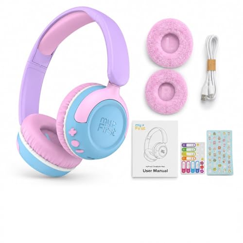 �yVGP2026 SUMMER ��܁zmyFirst CareBuds Max �q���p���C�����X�w�b�h�z�� �w�b�h�Z�b�g ���ʐ����@�\ �I�[�f�B�I�V�F�A�����O �{�C�X�`���b�g Bluetooth 6.0 2WAY ���� �L�� ���Ή� (�R�b�g���L�����f�B�[