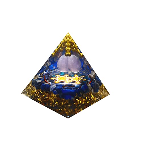 Pyramide Orgonite Pyramide Cristal améthyste Naturelle Protection Yoga et Méditation pour la Protection Contre Les Champs électromagnétiques et Les énergies Négatives Cover