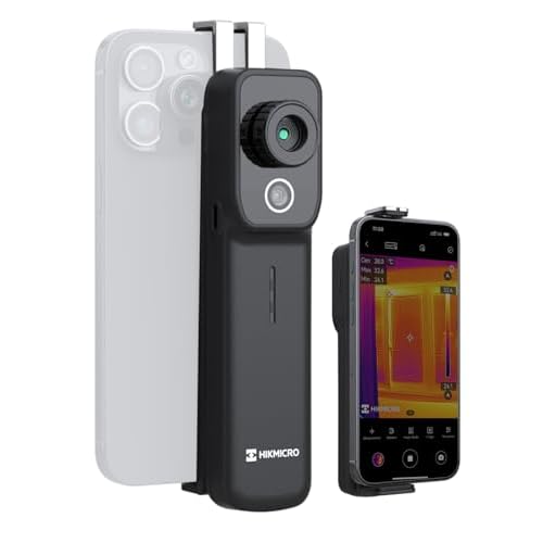 HIKMICRO MiniX Wireless Dual Camera Thermal Imager- iOS/Android, 256×192 IR Resolution thermal imaging camera with Visual Camera, Supe…