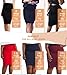 Hybrid & Company Women's Premium Nylon Ponte Stretch High Waist Pencil Suit Skirt Below Knee KSK45002 1073T Black S