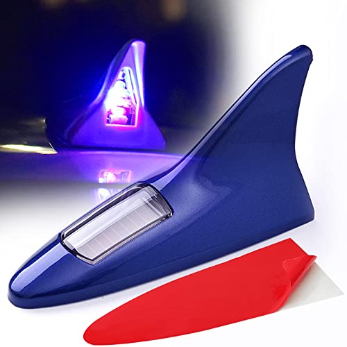 FOLCONROAD - Antena de Aleta de tiburón para Coche con luz estroboscópica LED Cover