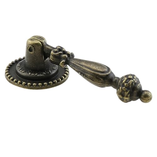 Poignées en goutte de bronze pour remplacer des boutons de commode usés lot rétro 6 pièces