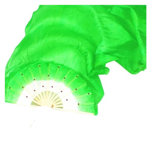 Éventails de Danse du Ventre en Soie Bambou Multicolore Jaune 1.5M - 6