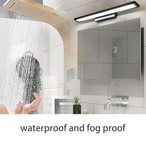 Aplique espejo baño IP4als impermeable con estructura de aluminio plateado 40cm 2