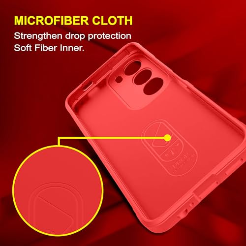Image of amazon basics Back Case Cover for Vivo Y29 5G | Compatible for Vivo Y29 5G Back Case Cover | Liquid Silicon Magic Case for Vivo Y29 5G with Camera Protection | Red