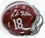 KALEN DEBOER SIGNED ALABAMA SIGNED FOOTBALL MINI HELMET AUTOGRAPH BECKETT BAS K400