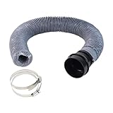 FumeClear Duct Hose fume extractor retractable heat resistant duct hose, 78 inches long. (50mm Diameter) Suitable for laser engraving machine enclosures with connection ports of less than 50mm.