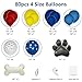 106pcs Birthday Balloons Garland Arch Kit 18/12/10/5 with Print Balloons for Party Birthday Decorations, Dog Party Supplies for Boys