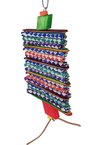 Bonka Bird Toys 1078 Big Step Shredder Parrot Cage Toys Cages African Grey Conure Amazon #TOP28