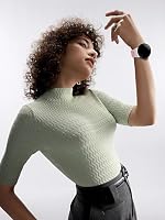 RUIMAYA Geflochtenes Armband Kompatibel mit Google Pixel Watch 4 (45mm)/3 (45mm), Atmungsaktiv und Komfortabel Ersatzarmband mit Uhrenschließe aus Edelstahl für Damen und Herren, Rosa – Ansicht 8