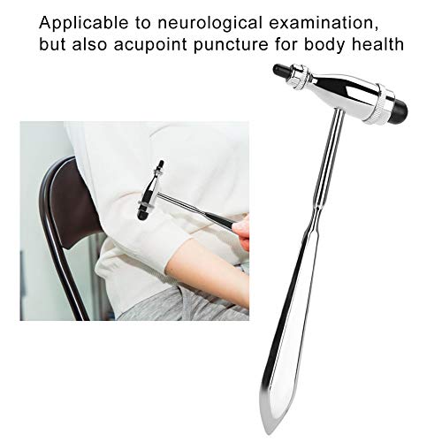 Neurologischer Hammer, Medizinische Percussion Reflexhammer, Muscle Reflex Diagnose Hammer mit Zinklegierung Griff, Bein Rücken Entspannung Massage Werkzeug für Hautreflexe Oberflächenreaktion