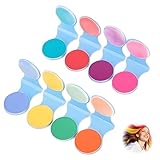 8pcs Tizas para El Pelo, 8 colores diferentes Tinte Temporal Tizas de Color Lavables para el Cabello Colores Cabello Mechas Pelo Adecuadas Peinado Cumpleaños Halloween Navidad Bodas Fiesta