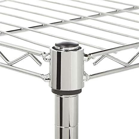 Light-Duty Wire Shelving Unit with Adjustable Wire Shelves Industrial Welded Wire Shelving Unit 5-Tier Wire Shelving Unit for Your Closet, Pantry, Kitchen, Laundry Room, Office
