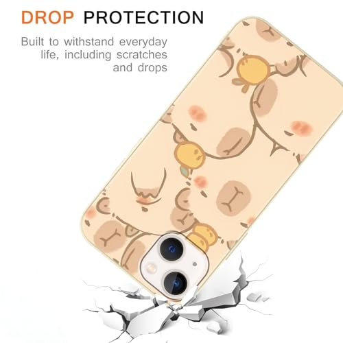 Coque Capybara iPhone 13 mini protection antichoc silicone Kawaii - 5