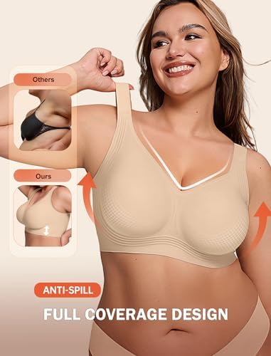 LetsJoli Jelly Bras for Women No Underwire Plus Size Push Up Supportive - 2