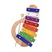 Legno pino xilofono 8-Note 3mm piatto in alluminio colorato con manico in legno mazzetto bastone squisita percussione bambino giocattolo musicale
