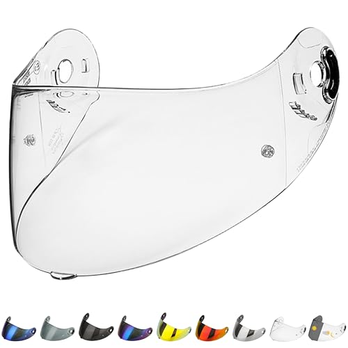 Everalo Visera Casco Compatible con X Lite - X803 - X803 rs - X802 - X802r - X702 - X702 gt - X661 - X603 - Pantalla Nolan Pinlock Listo (Transparente), Talla múltiple